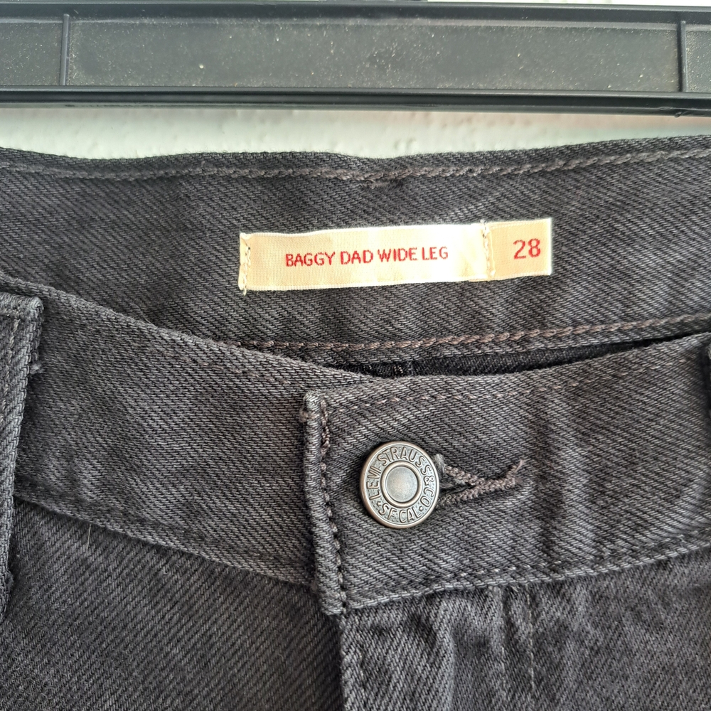 😃NWT LEVI'S BAGGY DAD WIDE LEG DENIM JEANS - Picture 8 of 12
